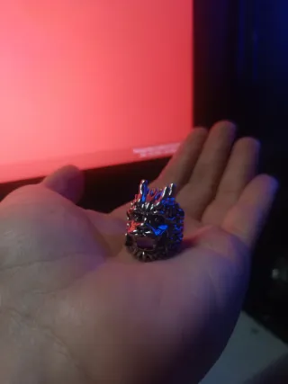 Anillo Dragón Griego Plata