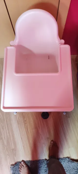 Andador bebé coche rosa