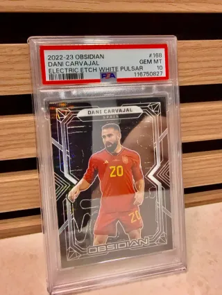 Cromo Dani Carvajal PSA 10 Obsidian 2022-23