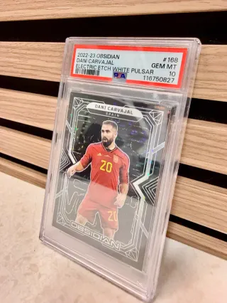 Cromo Dani Carvajal PSA 10 Obsidian 2022-23