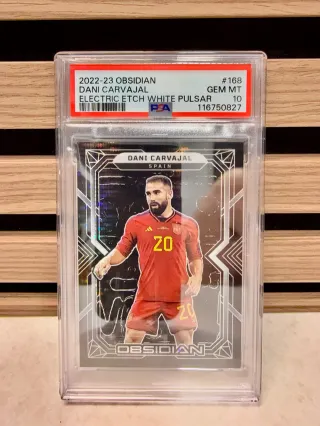Cromo Dani Carvajal PSA 10 Obsidian 2022-23