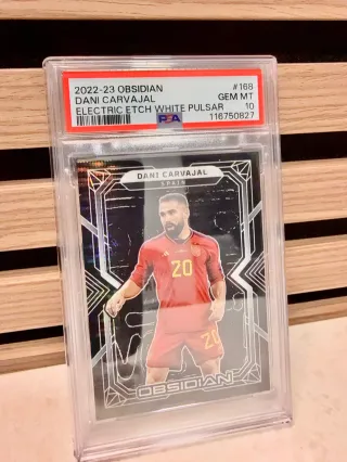 Cromo Dani Carvajal PSA 10 Obsidian 2022-23