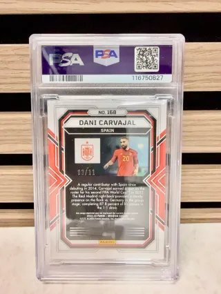 Cromo Dani Carvajal PSA 10 Obsidian 2022-23