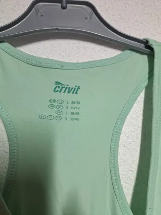Camiseta deportiva Crivit verde Talla S