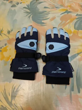 Guantes de esquí Boomerang azules y negros