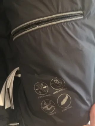 Cazadora acolchada Massimo Dutti azul marino