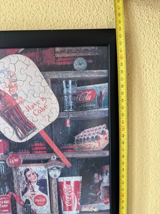 Láminas y Puzle Coca-Cola enmarcados