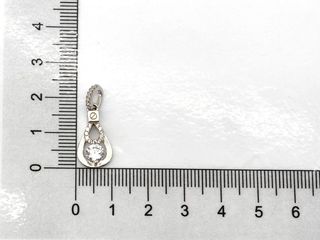 colgante plata 925mm con piedra con circonita