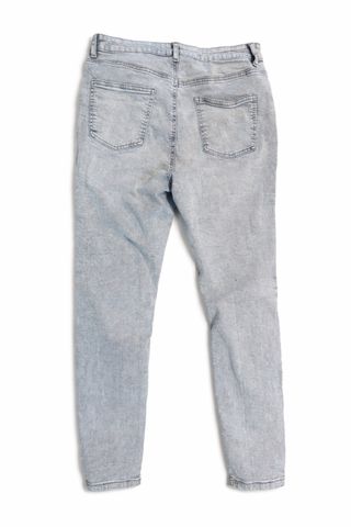 Tejano pitillo gris talla XL