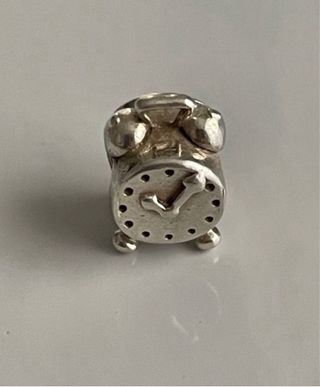 Charm Pandora Reloj Despertador Plata vintage