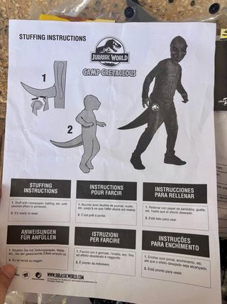 Disfraz Blue Jurassic World Talla 8-10