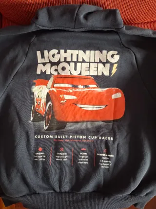 Sudadera azul marino Rayo McQueen