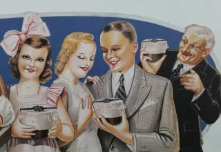 Cartel Yoghurt Danone. 40x32cm