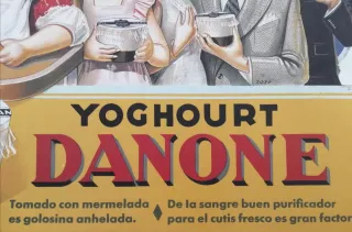 Cartel Yoghurt Danone. 40x32cm