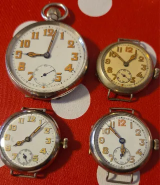 Lote 4 Relojes Bolsillo