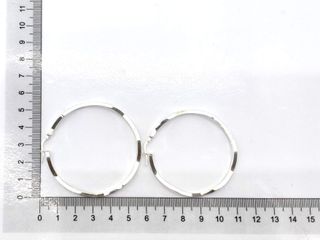 argollas plata 925mm