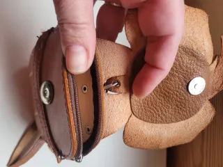 Monedero piel elefante llavero