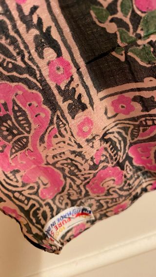 Foulard Seta Indiana Vintage