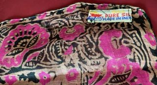 Foulard Seta Indiana Vintage