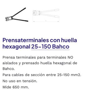 Prensa terminales 25-150