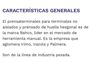 Prensa terminales 25-150