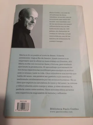 Libro Once minutos de Paulo Coelho