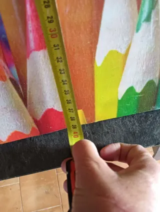 Lote 2 cuadros lápices de colores