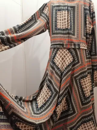 Vestido maxi estampado