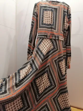 Vestido maxi estampado