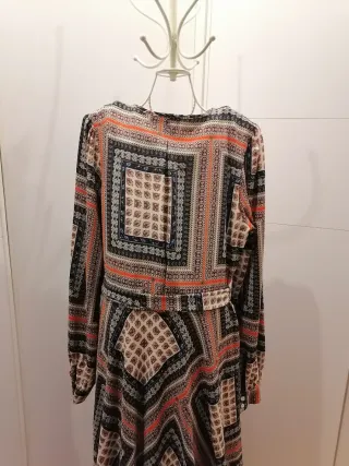 Vestido maxi estampado