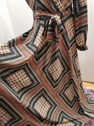 Vestido maxi estampado