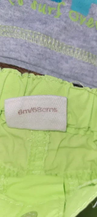 Conjunto bebé 6-9 meses camiseta y shorts