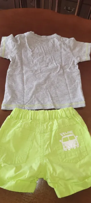 Conjunto bebé 6-9 meses camiseta y shorts