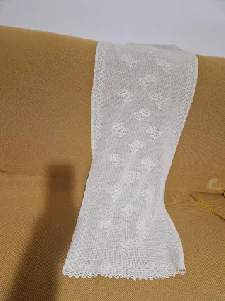 Tenda uncinetto filet fatta a mano