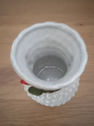 Lote 2 jarron y joyero corazon