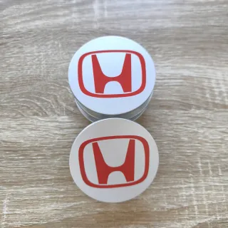 TAPABUJES HONDA 69mm GRIS MATE ROJO EMBLEMAS HONDA