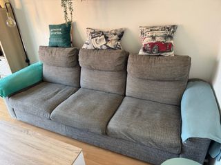 Sofá 3 plazas gris