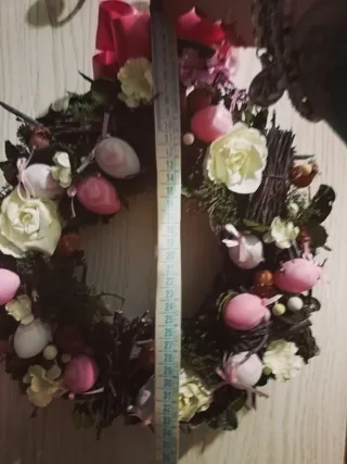 Stupenda Ghirlanda fuori porta Pasquale Shabby