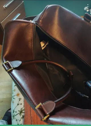 Bolsa de viaje Zara marrón