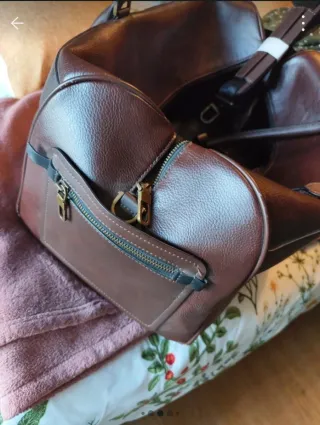 Bolsa de viaje Zara marrón