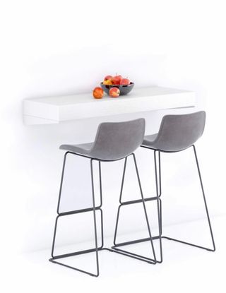 Barra de cocina blanca