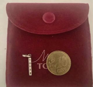 Colgante Tous Barra Logo Osito Plata