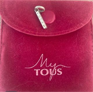 Colgante Tous Barra Logo Osito Plata