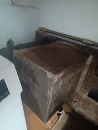 Cocina de leña rústica