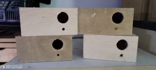 Nido para periquitos de madera