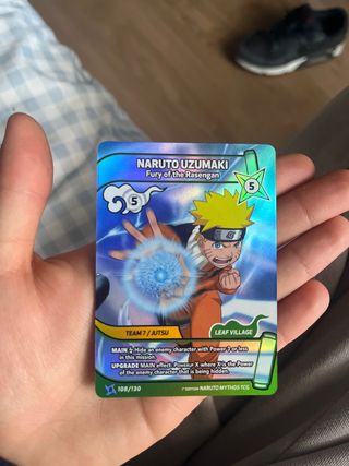 Carta Naruto Uzumaki TCG Fury of the Rasengan