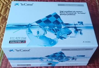Coche Scalextric Porsche 911 GT3 Cup La Caixa
