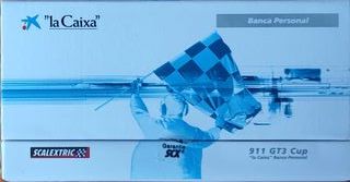 Coche Scalextric Porsche 911 GT3 Cup La Caixa
