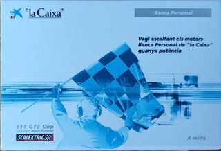 Coche Scalextric Porsche 911 GT3 Cup La Caixa