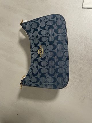 Bolso Coach Monogram Azul y Gris